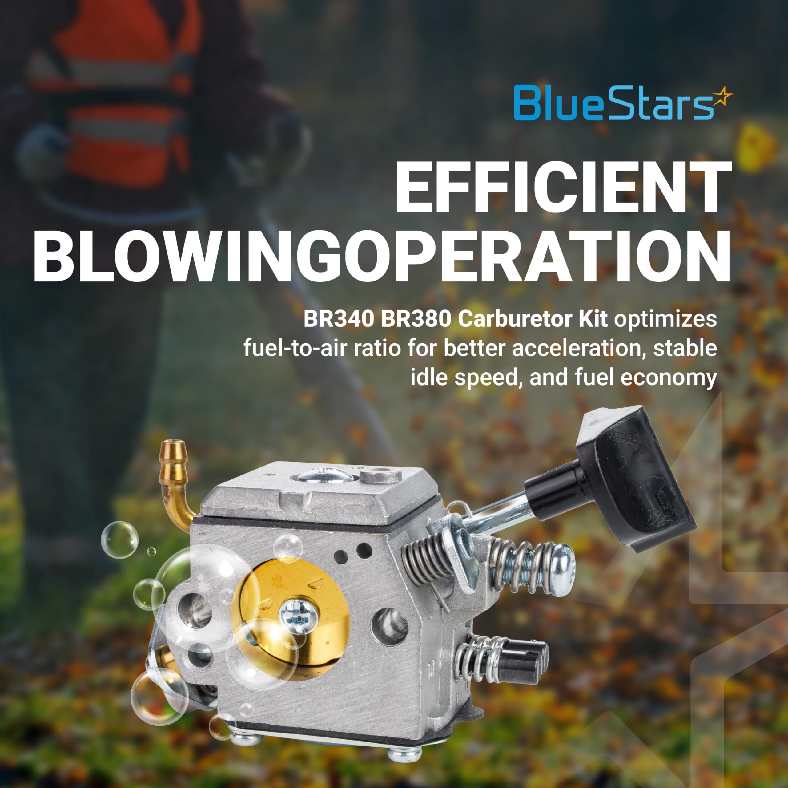 [Lifetime Warranty] BR420 BR340 Carburetor Kit - Compatible with Stihl BR340 BR380 BR400 BR420C BR320 SR320 SR340 SR380 SR400 SR420 Backpack Blower - Replace Stihl 4203-120-0601 image 1