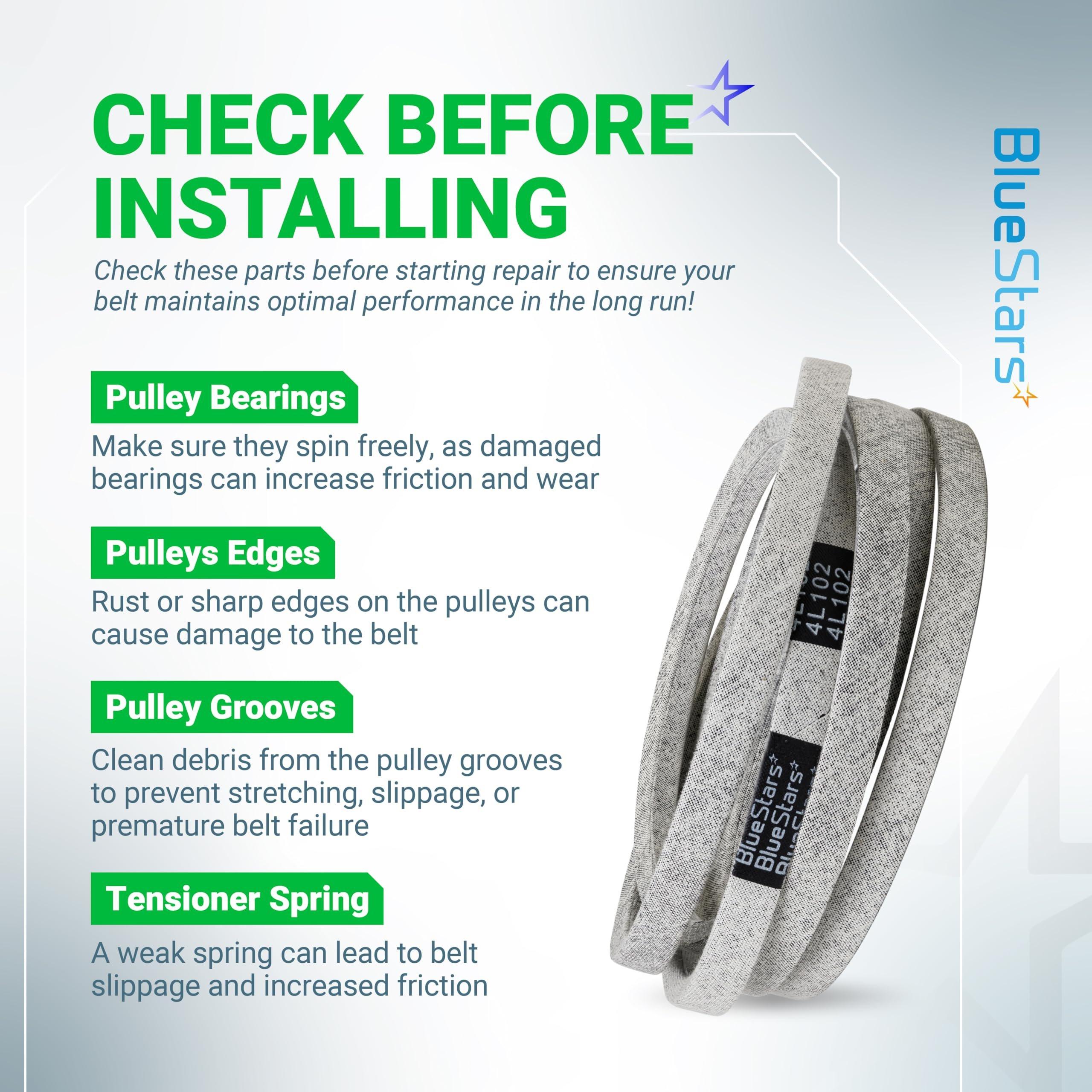 [Lifetime Warranty] M110978 Mower Drive Belt - for John Deere LX176 LX188 LX178 LX172 LX173 LX186 - Replaces 22431-V09-A01 Honda | 102" x 0.5" image 6