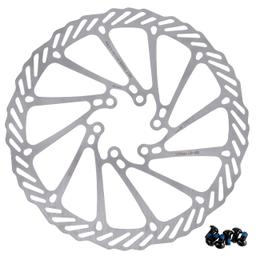 [Lifetime Warranty] 180mm Disc Brake Rotor Stainless Steel Bike Disc Brake Rotor with 6 Bolts - Fit for Road Bike Mountain Bike MTB BMX thumbnail 0