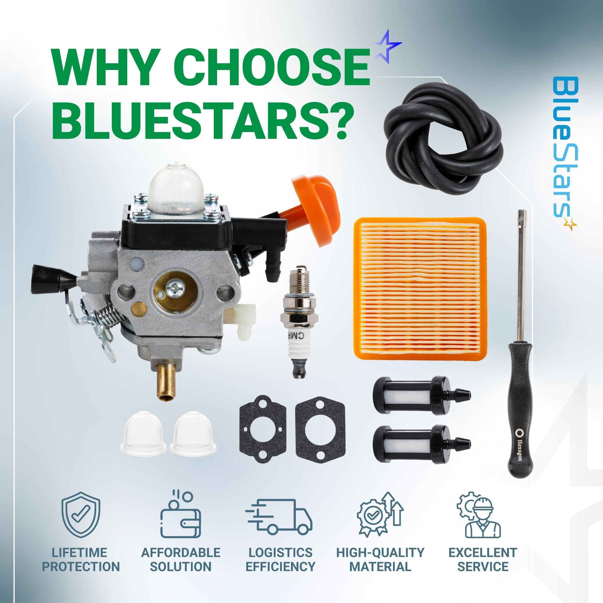 [Lifetime Warranty] FS 91 R Trimmer Carburetor Kit - Compatible with STIHL FS91R FS91 FC91 FS111 FC111 KM91R KM111R HT102 FC96 Trimmer Brushcutter 4180-120-0615 Carb image 10