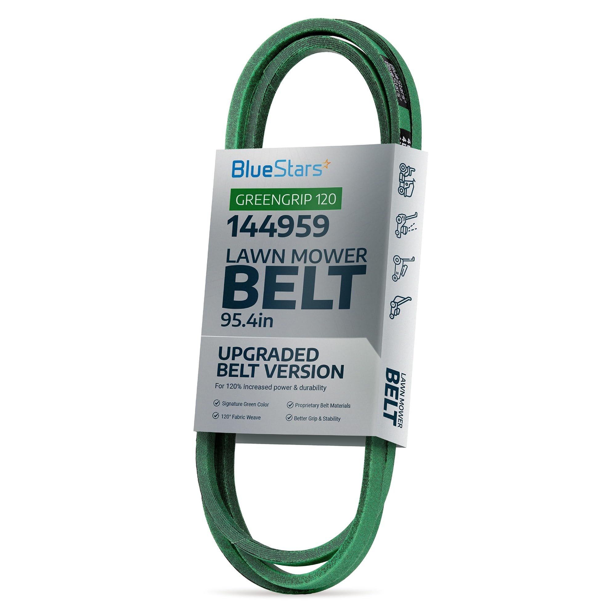 [Lifetime Warranty] [Upgraded Grip120] 144959 Deck Belt - for 42 Inch Deck Craftsman LT1000 LT2000 LT3000 DLT3000 DYT4000 Husqvarna Poulan AYP Ariens Mowers - Replaces 532144959 532138255 | 95.4" image 0