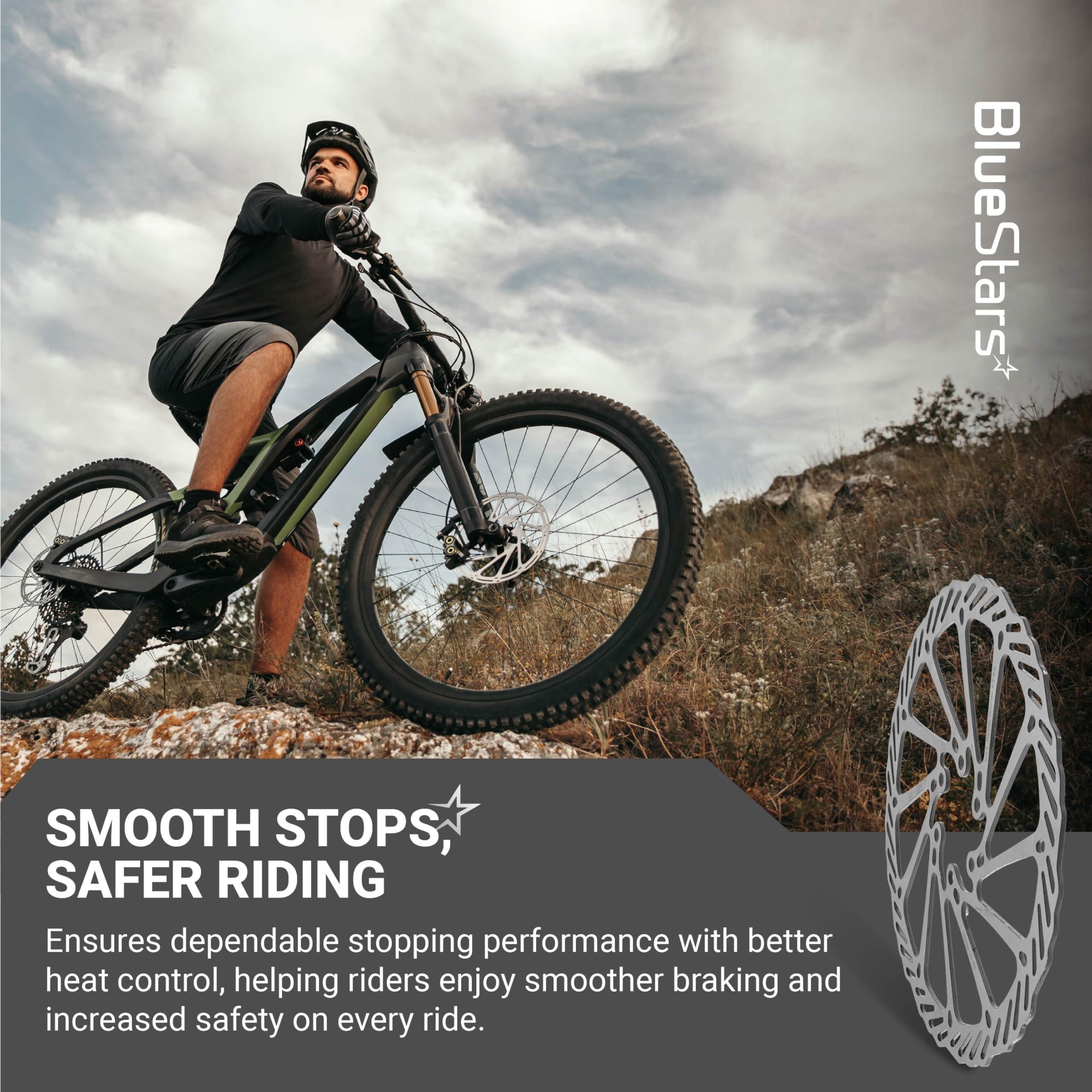 [Lifetime Warranty] 180mm Disc Brake Rotor Stainless Steel Bike Disc Brake Rotor with 6 Bolts - Fit for Road Bike Mountain Bike MTB BMX image 5