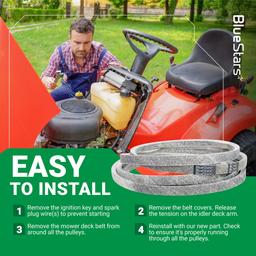 [Lifetime Warranty] 041-4022-00 Deck Belt - for Bad Boy Mowers Compatible with 42-inch CZT, MZ Series, Maverick HD, 54-inch MZ Magnum, 61-inch Outlaw | 5/8” x 141” thumbnail 9