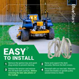 [Lifetime Warranty] 041-1650-00 Deck Belt Replacement - for Bad Boy 60-inch Deck ZT Pup Lightning ZT Elite AOS Diesel CZT Elite Maverick 54-inch Outlaw Mower | 168" thumbnail 9