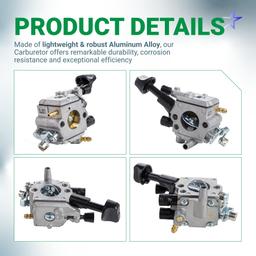 [Lifetime Warranty] Carburetor BR350 BR350Z - Compatible with Stihl BR430 BR450 SR430 SR450 Backpack Blower - Replace4244 120 0606, Carb Repair Kit Compatible with Zama C1Q-S210 C1Q-S210B C1Q-S209C thumbnail 5