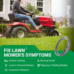 [Lifetime Warranty] 954-0349 Deck Belt - for 46-inch Cub Cadet 1180 1212 1800 Troy-Bilt Super Bronco 14AB809H063 MTD Toro LX460 - Replaces 754-0349 112-0317 Lawn Mower | 1/2” x 79” thumbnail 6