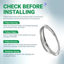 [Lifetime Warranty] 041-4022-00 Deck Belt - for Bad Boy Mowers Compatible with 42-inch CZT, MZ Series, Maverick HD, 54-inch MZ Magnum, 61-inch Outlaw | 5/8” x 141” thumbnail 8