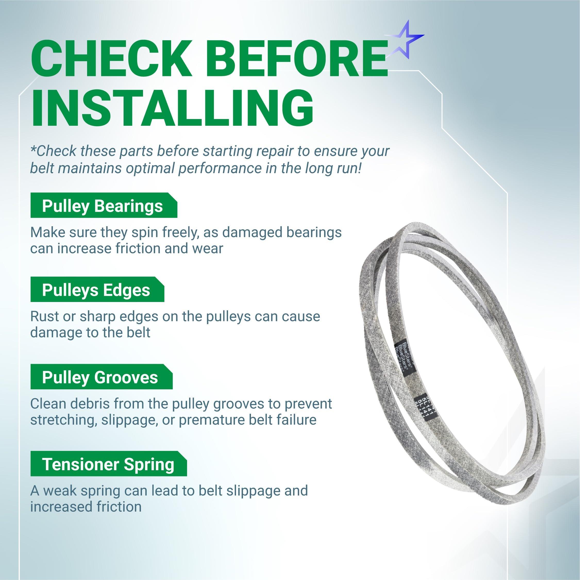 [Lifetime Warranty] 041-4022-00 Deck Belt - for Bad Boy Mowers Compatible with 42-inch CZT, MZ Series, Maverick HD, 54-inch MZ Magnum, 61-inch Outlaw | 5/8” x 141” image 8