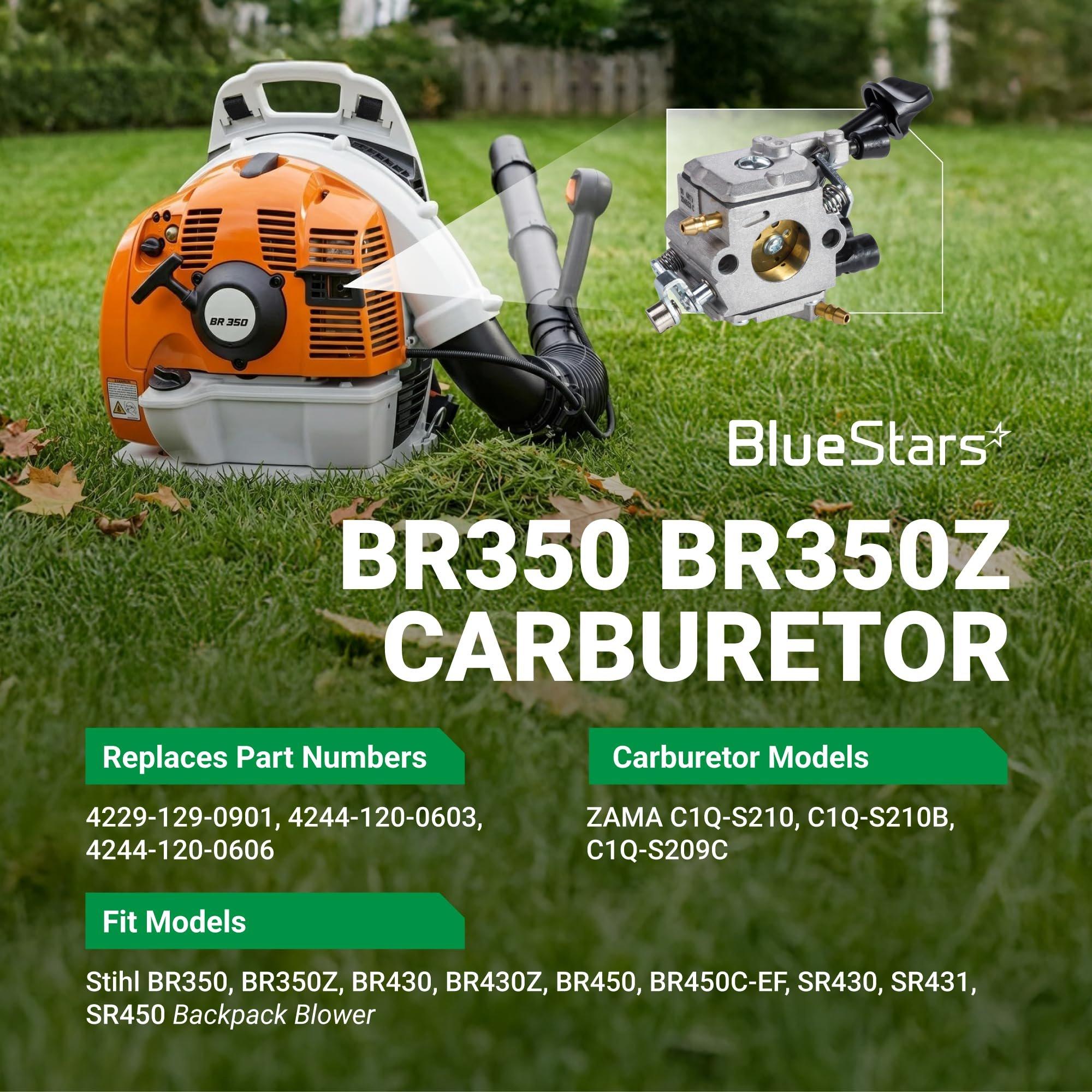 [Lifetime Warranty] Carburetor BR350 BR350Z - Compatible with Stihl BR430 BR450 SR430 SR450 Backpack Blower - Replace4244 120 0606, Carb Repair Kit Compatible with Zama C1Q-S210 C1Q-S210B C1Q-S209C image 3