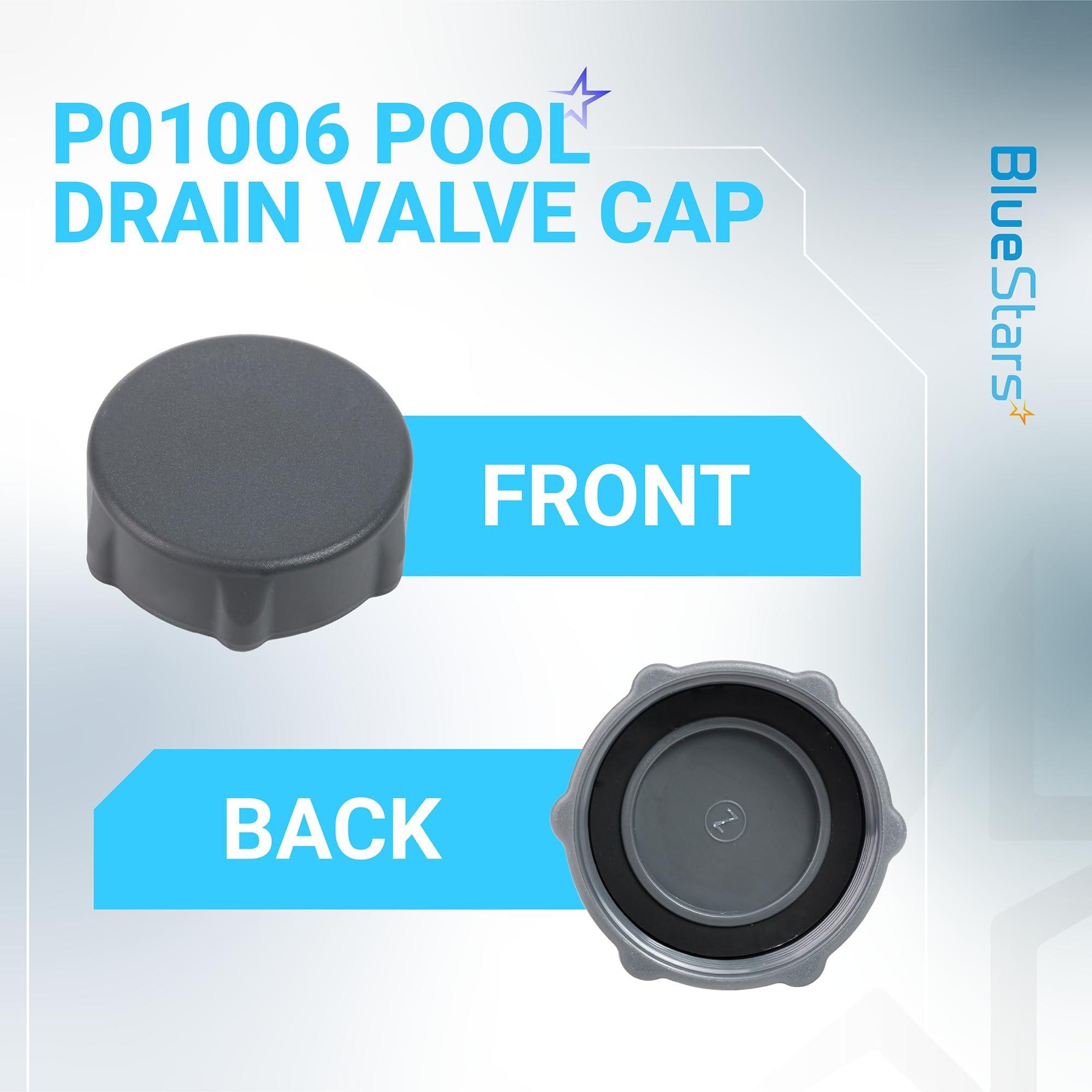 [Lifetime Warranty] P01006 Pool Drain Valve Cap Replacement for Coleman Above Ground Pools - Compatible with P01006 P01010 P6H1158ASS16 - Heavy Duty Leak-Proof Pool Drain Cap with Rubber Seal image 2