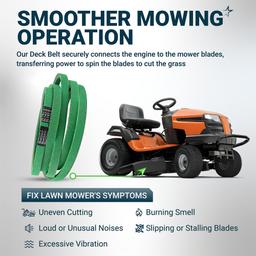 [Upgraded Grip120] BlueStars 196103 Mower Deck Belt - for 54" Deck Husqvarna 532196103 587686701 LGT2654 GTH2654 YTH24V54 GT 54 Ariens 21546382 AYP Craftsman 33155 | Aramid Cord |147.5" thumbnail 8