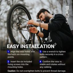 [Lifetime Warranty] 140mm Disc Brake Rotor Stainless Steel Bike Disc Brake Rotor with 6 Bolts - Fit for Road Bike Mountain Bike MTB BMX thumbnail 5