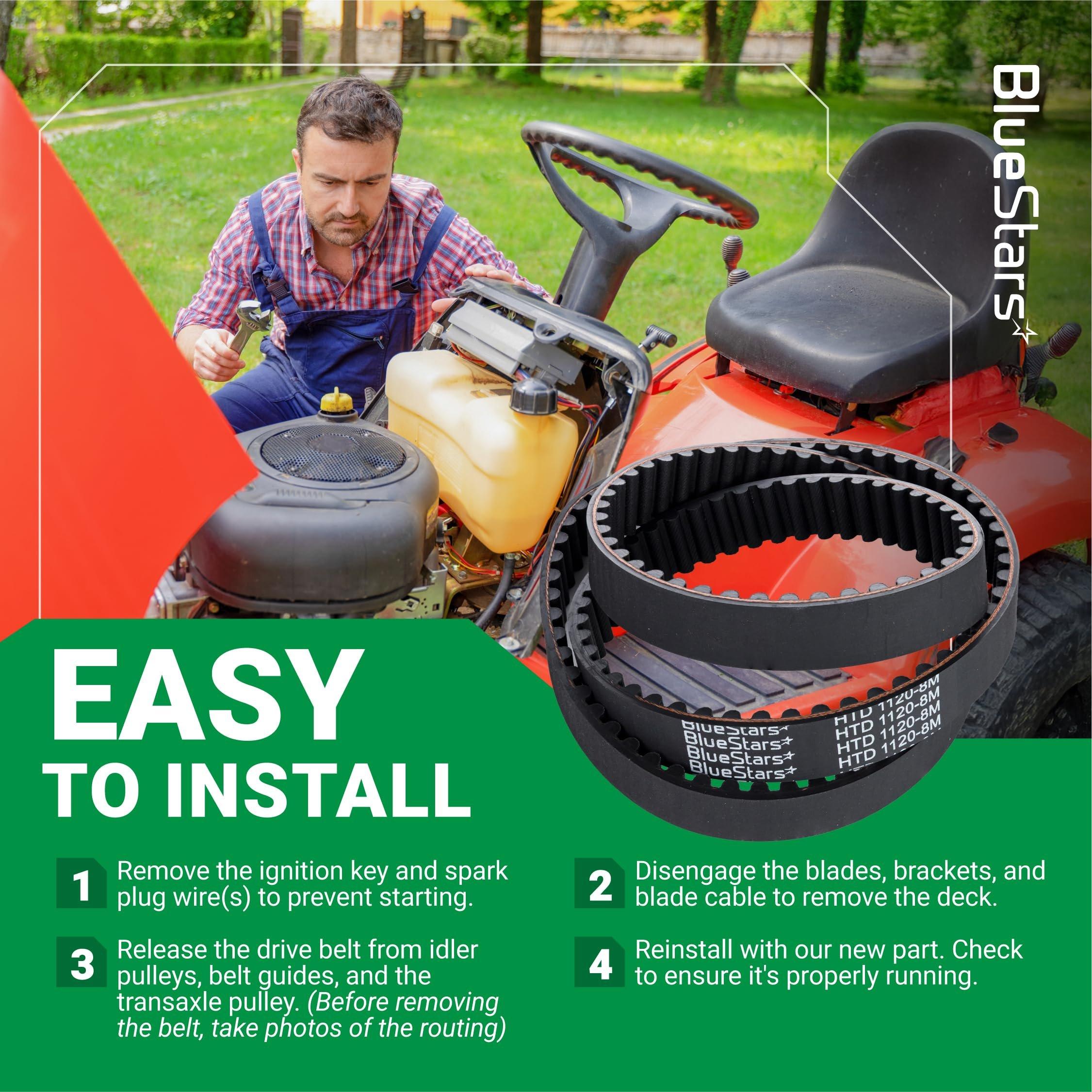[Lifetime Warranty] 120-3335 Timing Belt - for 30-inch Deck Toro TimeMaster 21199HD 20199 20200 20975 20977 Exmark ECKA30 ECS180CKA30000 - Replaces 1203335 265-610 | 44" x 3/4" image 7