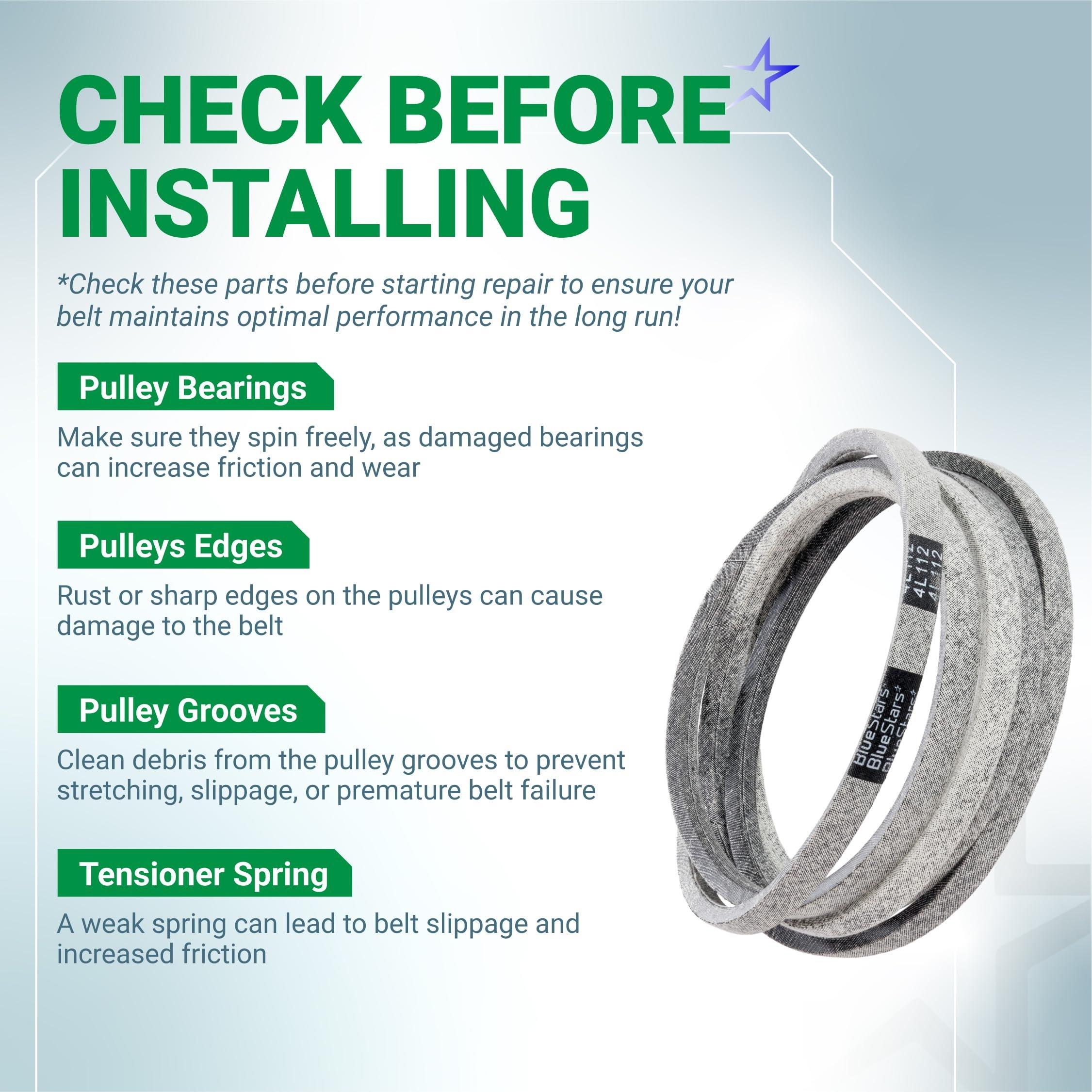 [Lifetime Warranty] 110-6871 Mower Deck Belt - for 42-inch Deck Toro TimeCutter Z4200 74360 74380 Z4220 74363 Z4235 74365 74366 Z4202 Lawn Boy 81270 Z3400HLX 1106871 Zero Turn Mower | 1/2" x 112" image 7