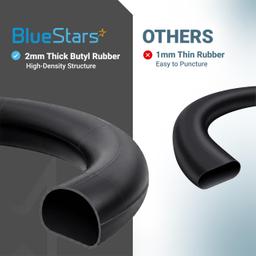 [Lifetime Warranty] 12/12.5 x 1.75/2.25 Inner Tubes with Bent Valve - Heavy-Duty 2mm Butyl Rubber - Replacement for Electric Scooters E-Bike Bicycle Tires - Pack of 2 thumbnail 6