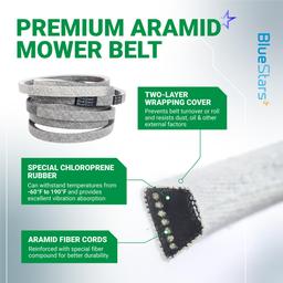 [Lifetime Warranty] 954-04138A Mower Deck Belt - for 54-inch Deck Cub Cadet RZT 54 Craftsman ZTL8000 MTD White Outdoor ZT54 Zero Turn Mowers - Replaces 954-04138 754-04138A 754-04138 | 5/8" x 143" thumbnail 5