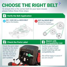 [Lifetime Warranty] 041-1650-00 Deck Belt Replacement - for Bad Boy 60-inch Deck ZT Pup Lightning ZT Elite AOS Diesel CZT Elite Maverick 54-inch Outlaw Mower | 168" thumbnail 3