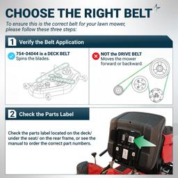 [Lifetime Warranty] [Upgraded Grip120] 754-04044 Deck Belt MTD 954-04044A Replacement - for Cub Cadet RZT 50 Z Force S 48 Troy Bilt Mustang XP 50 Craftsman ZTL7000 754-04044A 954-04044 | 1/2" x 134" thumbnail 6