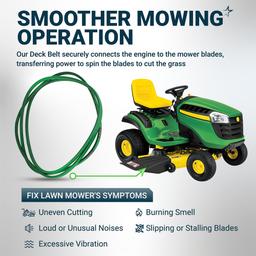 [Lifetime Warranty] [Upgraded Grip120] GX21833 Mower Deck Belt - Fits 48 Inch Deck J-Deere 145 D140 D150 D155 D160 L120 L130 LA130 LA140 LA145 LA155 LA165 Z200 Z255 Z300 Z355E GX20571 | 1/2" x 141.7" thumbnail 8