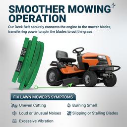 [Lifetime Warranty] [Upgraded Grip120] 144959 Deck Belt - for 42 Inch Deck Craftsman LT1000 LT2000 LT3000 DLT3000 DYT4000 Husqvarna Poulan AYP Ariens Mowers - Replaces 532144959 532138255 | 95.4" thumbnail 8