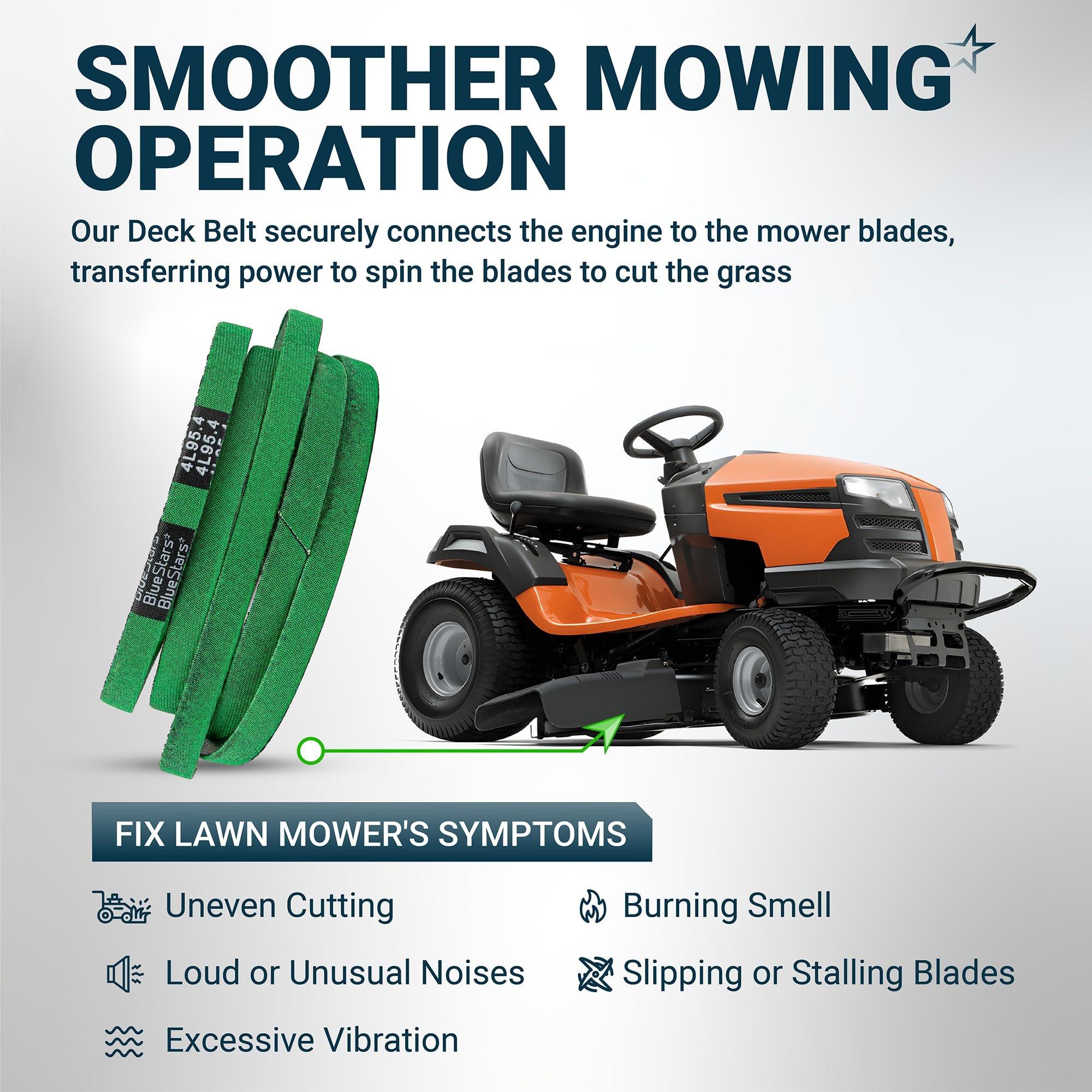 [Lifetime Warranty] [Upgraded Grip120] 144959 Deck Belt - for 42 Inch Deck Craftsman LT1000 LT2000 LT3000 DLT3000 DYT4000 Husqvarna Poulan AYP Ariens Mowers - Replaces 532144959 532138255 | 95.4" image 8