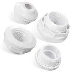 [Lifetime Warranty] SP1023 Pool Inlet Return Fitting for Hayward Above Ground Pool - 1-1/2" FIP Return Fitting with Locknut and Gasket & SP1419D Directional Flow Eyeball Jet - Pool Accessories - Pack of 2 thumbnail 0
