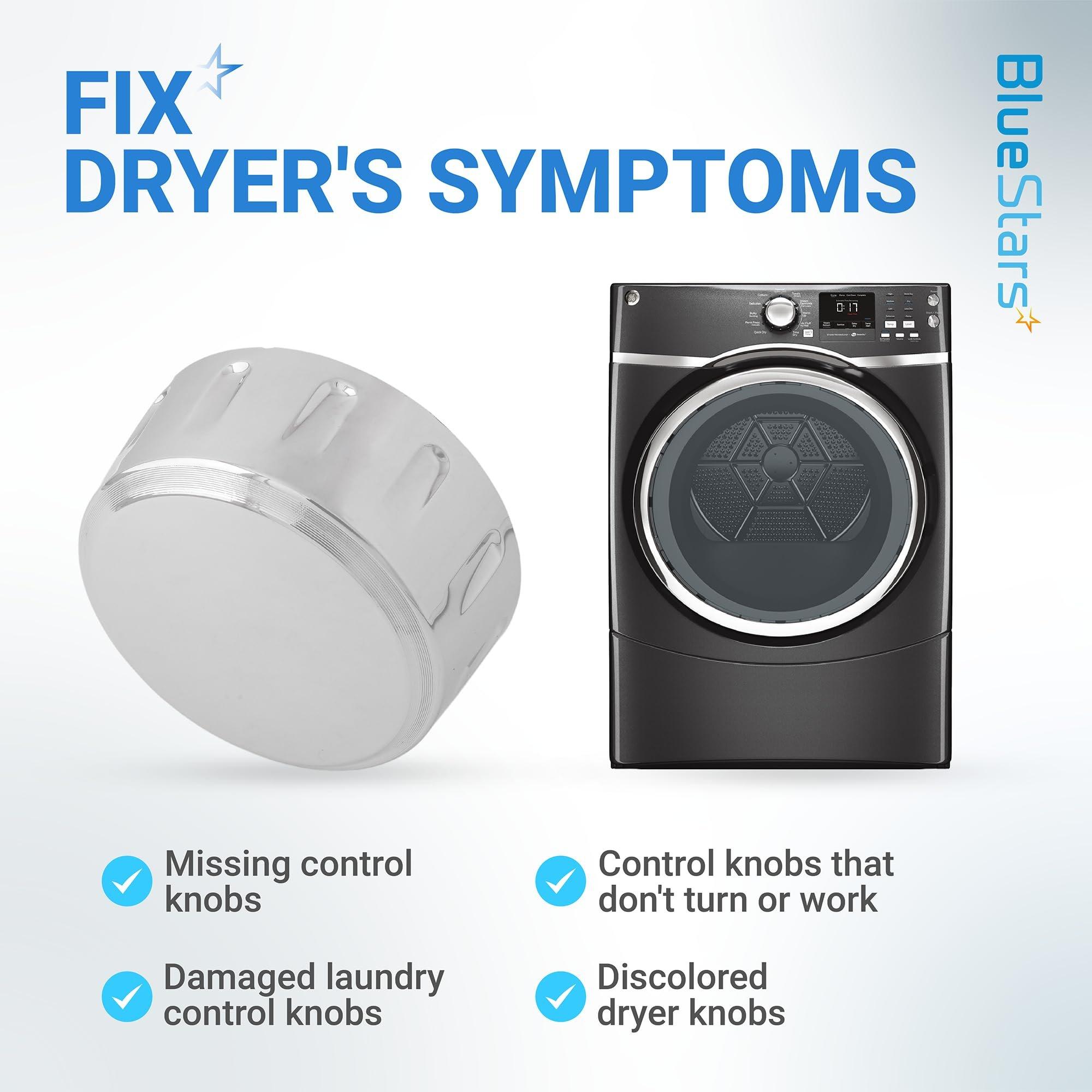 [Lifetime Warranty] WE01X21167 Control Knob Replacement - Compatible with GE Dryer & Washer GFW450SSM1WW GFW450SPM1DG GFDS170GH0WW - Replaces PS11725223 AP5986370 4392876 WH11X23474 image 4