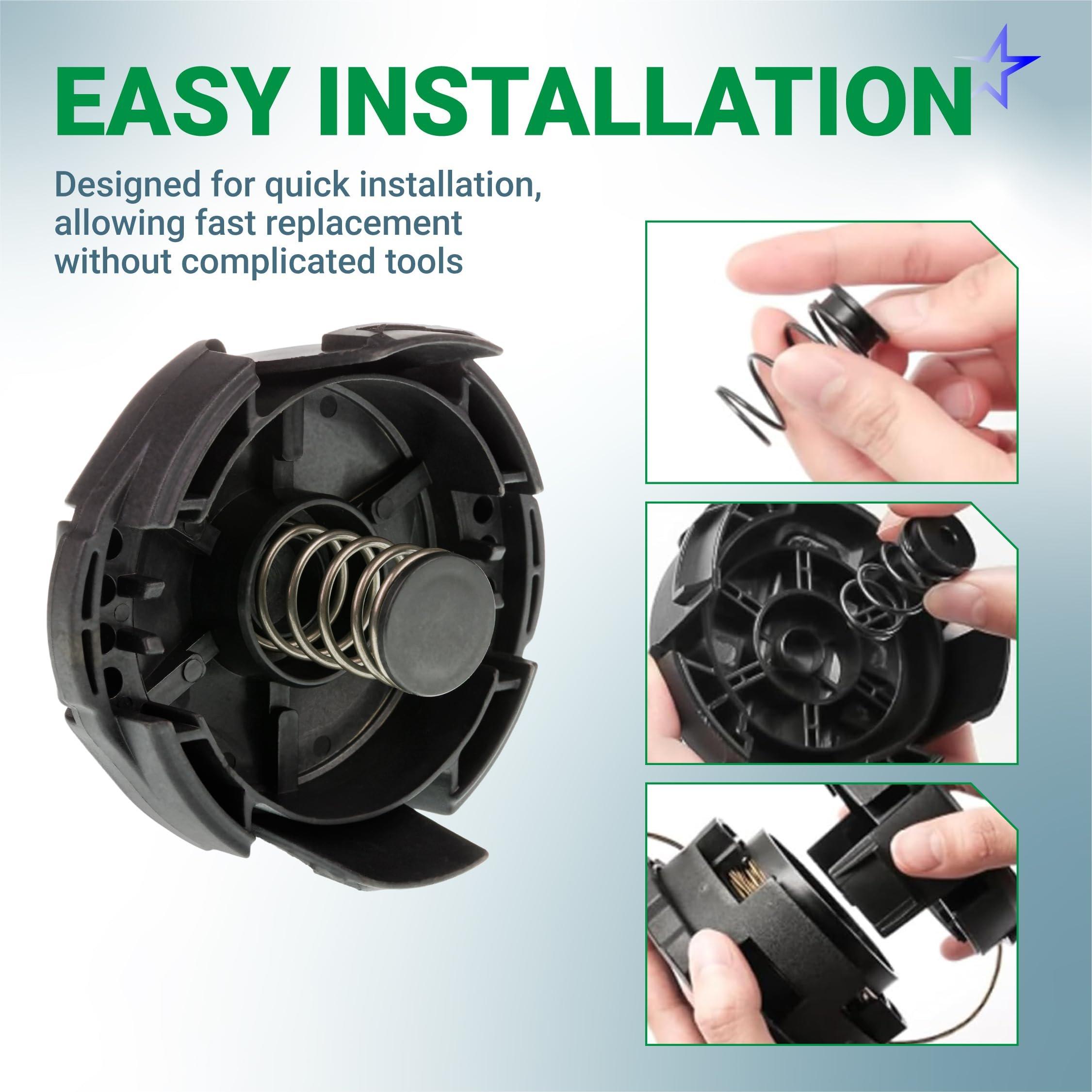 [Lifetime Warranty] Speed Feed 400 Trimmer Head Cap and Spring Kit - Compatible with Echo Weed Eater Head SRM-225 SRM-230 PAS-225 String Trimmer Echo Trimmer Parts X472000070 - Pack of 4 image 4
