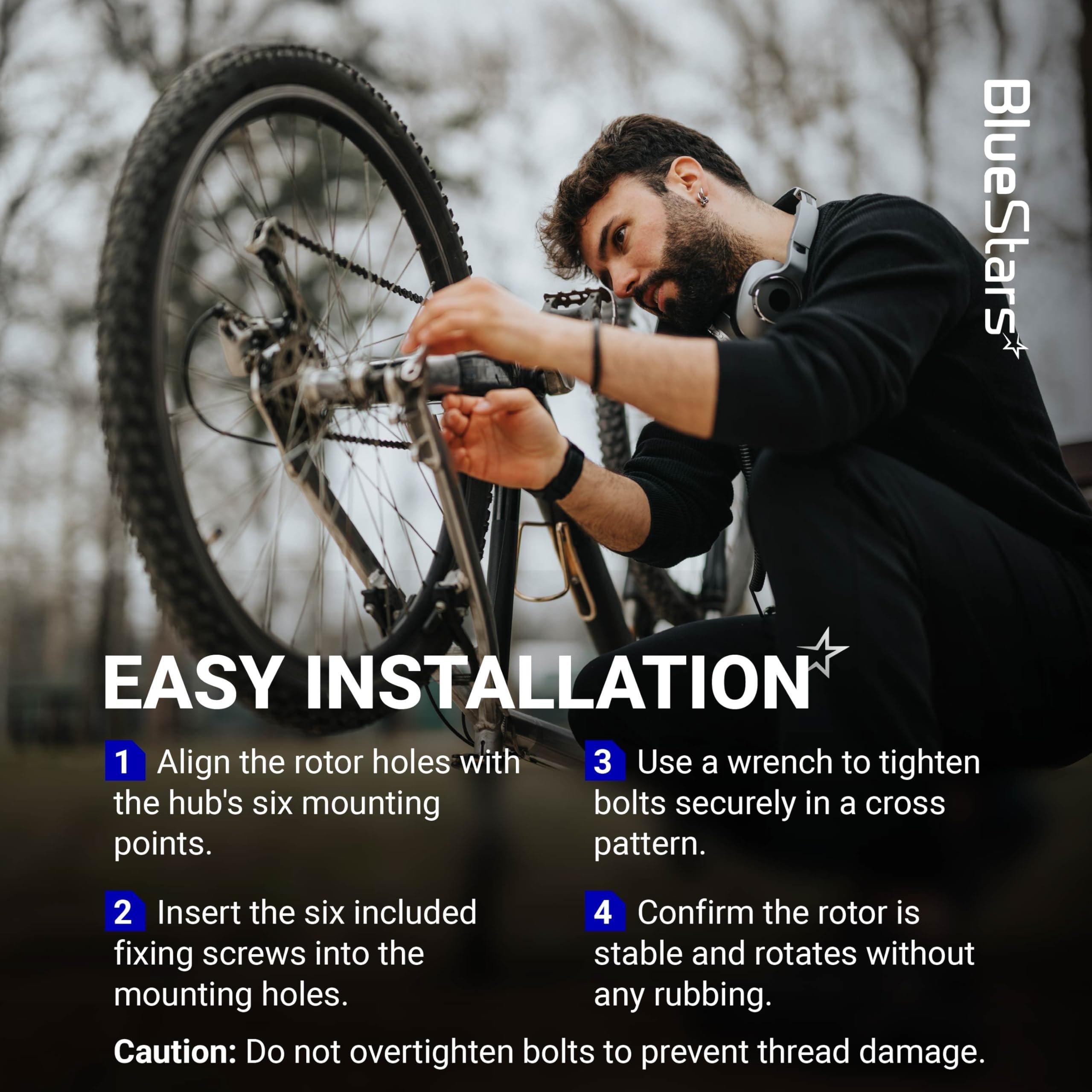 [Lifetime Warranty] 180mm Disc Brake Rotor Stainless Steel Bike Disc Brake Rotor with 6 Bolts - Fit for Road Bike Mountain Bike MTB BMX image 6