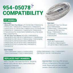 [Lifetime Warranty] 954-05078 Deck Belt Replacement for Cub Cadet 50-inch Deck ZT1 50 RZT 490-501-C070 Troy Bilt Mustang 754-05078 490-501-M070 Craftsman Z550 Z5600 Zero-Turn Mowers | 5/8 x 143.5 thumbnail 2