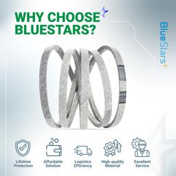 [Lifetime Warranty] 539117245 Deck Belt Replacement for 46 inch Deck Husqvarna Z246 RZ4623 RZ46i RZ4619 RZ4621 Zero-Turn Mowers - Replaces John Deere M118756 | 5/8" x 123" thumbnail 10