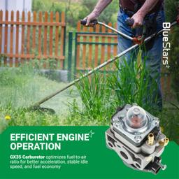 [Lifetime Warranty] GX35 Carburetor Replacement for Honda GX35 GX35NT GX25 GX25N GX25NT Engine HHT35S HHT25S UMK435 String Trimmer Brushcutter - Replaces 16100-ZOZ-034 16100-202-815 Walbro WYB-16C thumbnail 1