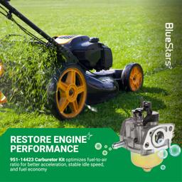 951-14423 Carburetor Kit Compatible with Lawn Mower Cub Cadet ST100 SC100 SC500 Craftsman MTD 159cc Engine - Replaces 751-14423 951-14423-CM 951-05531 - Includes Air Filter & Spark Plug thumbnail 1