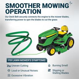 [Upgraded Grip120] M154960 Secondary Deck Belt for 54 Inch John Deere GX255 GX335 GX355 X540 X320 X530 X590 Lawn Mower - Replaces M143923 | 5/8" x 120.6" thumbnail 8