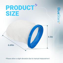 P30X022XF Multilayer Pool Blaster Max Filter Bags - Compatible with Catfish Ultra, iVAC 250 C2, Volt FX-4, Jacuzzi JPV200 Handheld Vacuum, PBW022XF X-treme Filterbag Replacement - Pack of 3 thumbnail 1