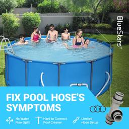 1.5" to 1.5" T-Joint Pool Hose Connector with 3 Rubber O-Rings - 3-Way Filter Pump Hose Adapter for Above Ground Swimming Pool - Replacement for Intex Hayward Coleman Sand Filter Systems thumbnail 8