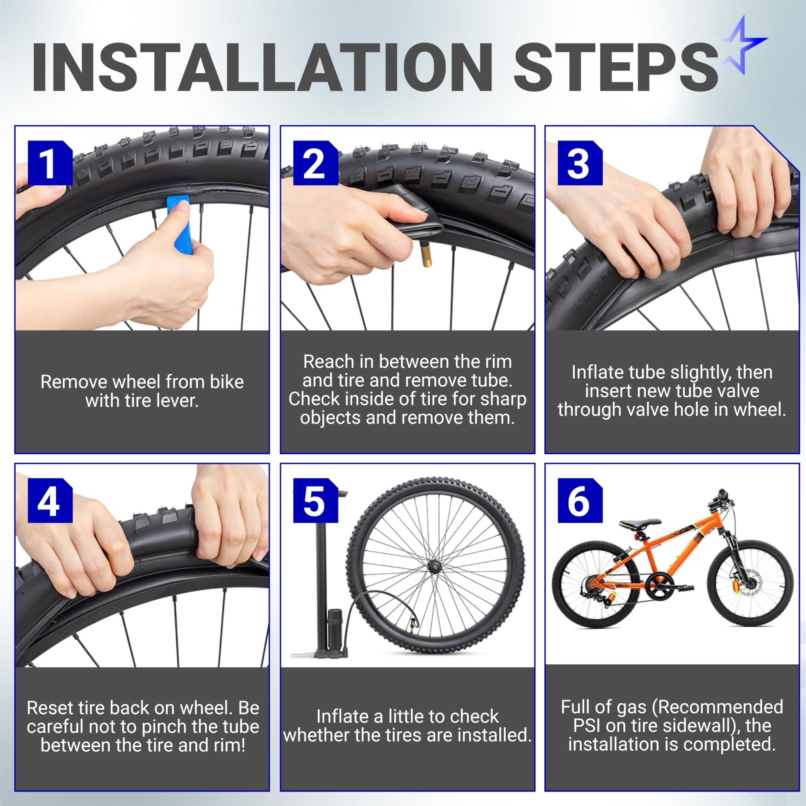 2.75/3.00-19" Motorcycle Inner Tube - 2.5mm Heavy-Duty Butyl Rubber - TR4 Straight Valve Stem - Fits 2.75-19 3.00-19 70/100-19 80/100-19 - Compatible with Surron Talaria Segway - Pack of 2 image 7