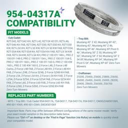 954-04317A Drive Belt - for Cub Cadet RZT-L42 RZT-L46 RZT-L50 RZT-S42 RZT-S46 RZT-S50 MTD Troy Bilt Craftsman Lawn Mower - Replaces 954-04317 490-501-C069 754-04317 | 1/2" x 67" thumbnail 2