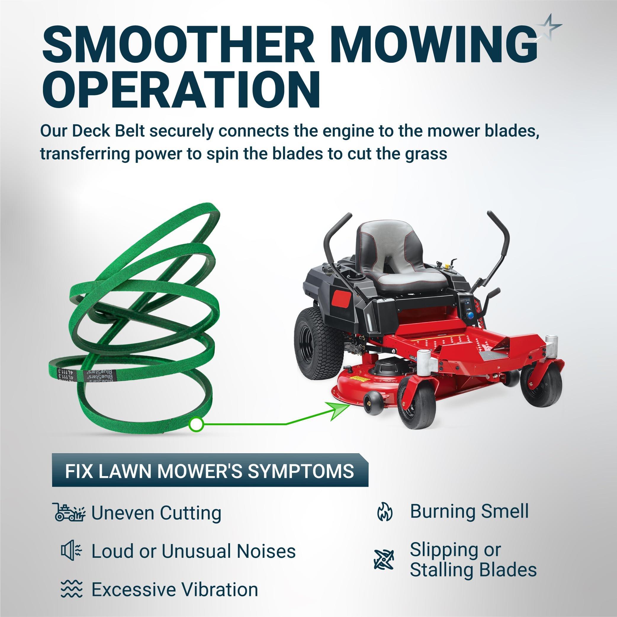 [Upgraded Grip120] 119-8819 Deck Belt for 42 Inch Deck Toro TimeCutter SS4225 SS4235 MX4260 Exmark Quest Zero Turn Mowers 119-8819-SL 147-2924 | 1/2" x 113.3'' image 8