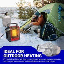 F273699 Propane Fuel Filter - for Mr Heater, Buddy Heater, Big Buddy, Tough Buddy Heaters & Portable Buddy - Fit F273704 F273701 F273702 - Pack of 2 thumbnail 7