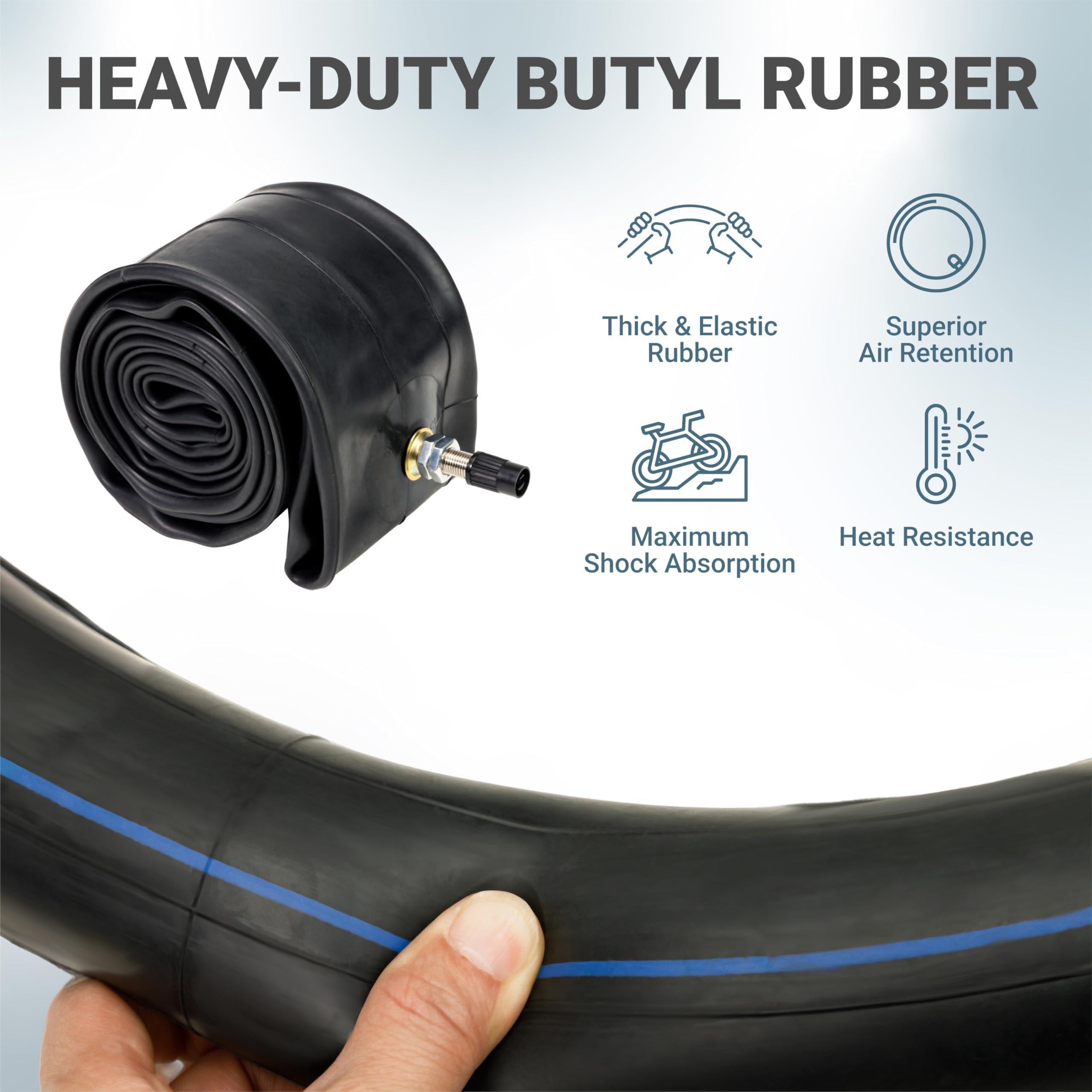 2.75/3.00-19" Motorcycle Inner Tube - 2.5mm Heavy-Duty Butyl Rubber - TR4 Straight Valve Stem - Fits 2.75-19 3.00-19 70/100-19 80/100-19 - Compatible with Surron Talaria Segway - Pack of 2 image 3