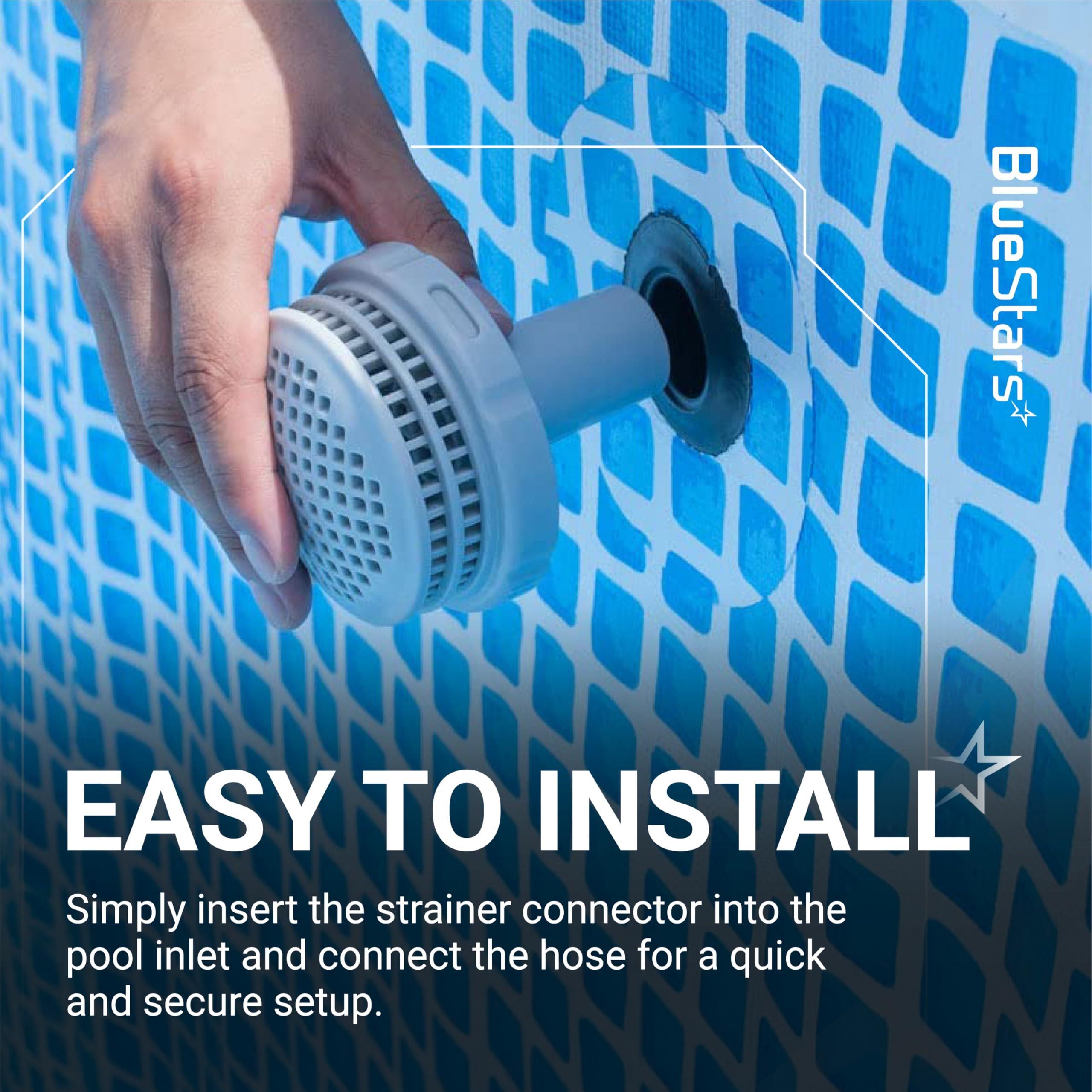 11070 11072 Pool Strainer Connector Kit for Intex 25022E 26005E - 1-1/4" Water Jet Fitting - Fits Above Ground Filter Basket Inlet Outlet Connector image 5