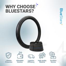 2.75/3.00-19" Motorcycle Inner Tube - 2.5mm Heavy-Duty Butyl Rubber - TR4 Straight Valve Stem - Fits 2.75-19 3.00-19 70/100-19 80/100-19 - Compatible with Surron Talaria Segway - Pack of 2 thumbnail 9