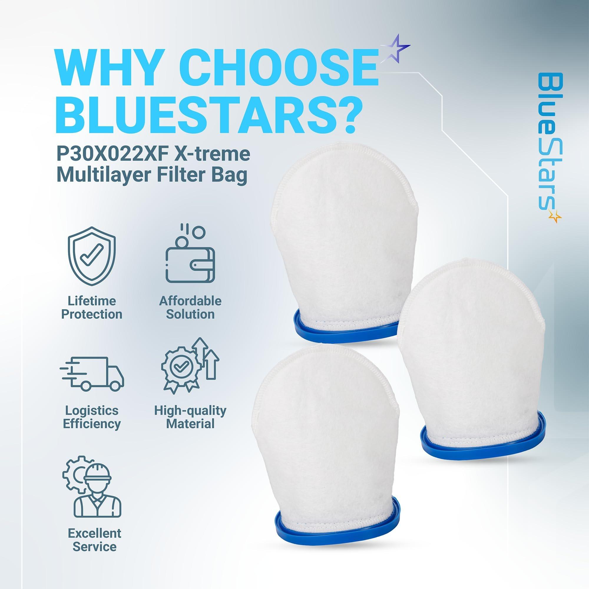 P30X022XF Multilayer Pool Blaster Max Filter Bags - Compatible with Catfish Ultra, iVAC 250 C2, Volt FX-4, Jacuzzi JPV200 Handheld Vacuum, PBW022XF X-treme Filterbag Replacement - Pack of 3 image 6