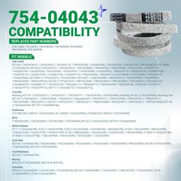 754-04043 Drive Belt Replacement - Fits Cub Cadet 954-04043A RZT 50 RZT42 RZT54 Troy Bilt Mustang XP Colt XP MTD 754-04043B 954-04043 754-04043A Lawn Mower | 1/2" x 57.75" thumbnail 2