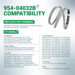 954-04032B Edger Drive Belt for Troy Bilt TB554 MTD Cub Cadet LE100 Bolens Craftsman Lawn Edger V-Belt - Replaces 754-04032B 754-0465, 954-0465 754-04032 954-04032A | 3/8" x 36" thumbnail 2