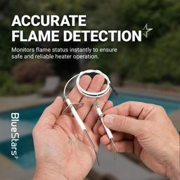 IDXLFLS1930 Flame Sensor Replacement for Hayward Universal H-Series Induced Draft and Gas Pool Heater - Fits H150FD H200FD H250FD H300FD H400FD H500FD FDN FDP IDL IDL2 Models thumbnail 2