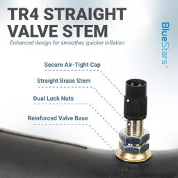 2.75/3.00-19" Motorcycle Inner Tube - 2.5mm Heavy-Duty Butyl Rubber - TR4 Straight Valve Stem - Fits 2.75-19 3.00-19 70/100-19 80/100-19 - Compatible with Surron Talaria Segway - Pack of 2 thumbnail 5