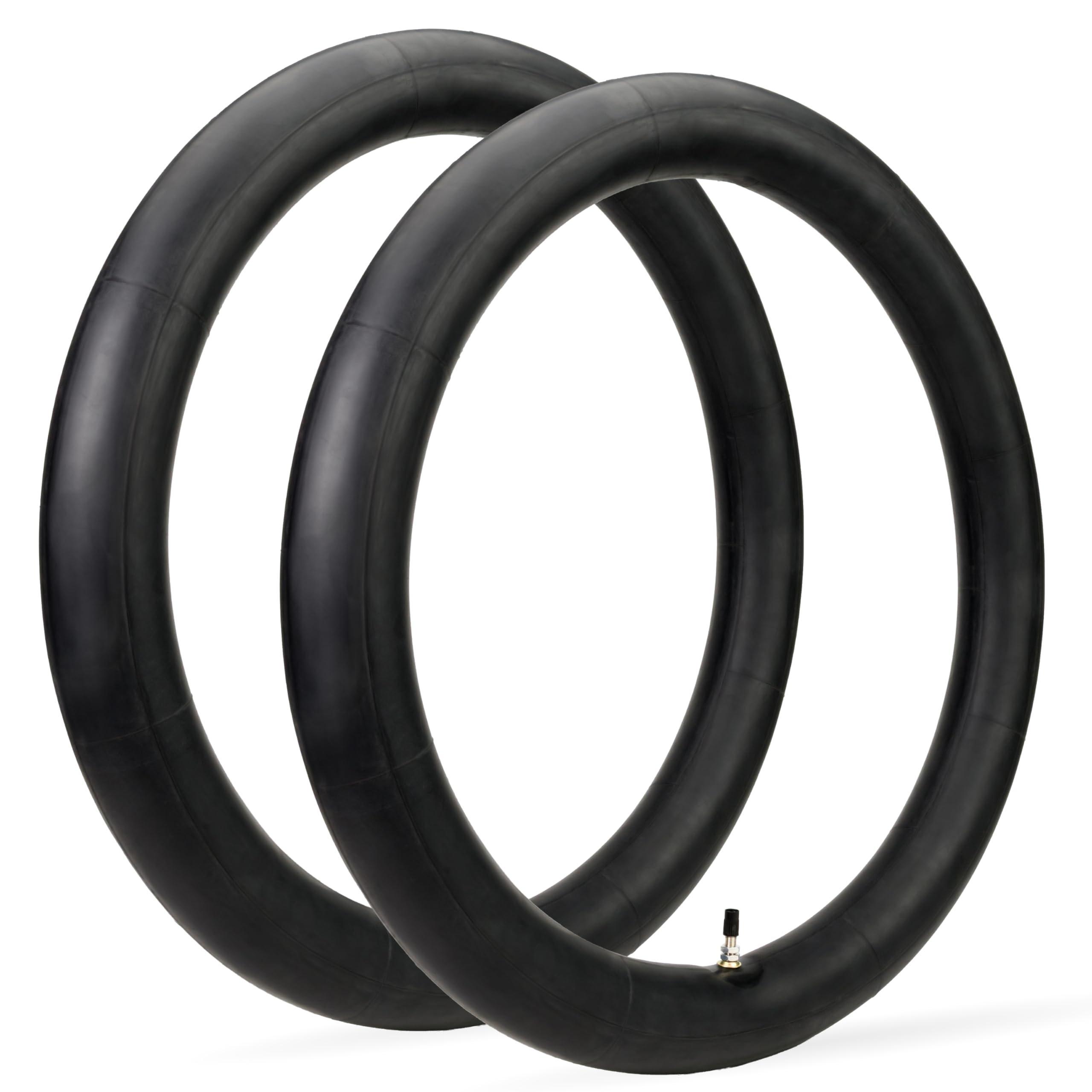 2.75/3.00-19" Motorcycle Inner Tube - 2.5mm Heavy-Duty Butyl Rubber - TR4 Straight Valve Stem - Fits 2.75-19 3.00-19 70/100-19 80/100-19 - Compatible with Surron Talaria Segway - Pack of 2 image 0