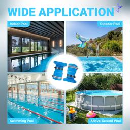 Pool Vacuum Hose Adapter Kit Replacement for Intex Adapter B - Fits 1.25" & 1.5" Above Ground Pool Skimmer Hoses - Includes Flexible Rubber Connectors & Stainless Steel Clamps - Pack of 2 thumbnail 9